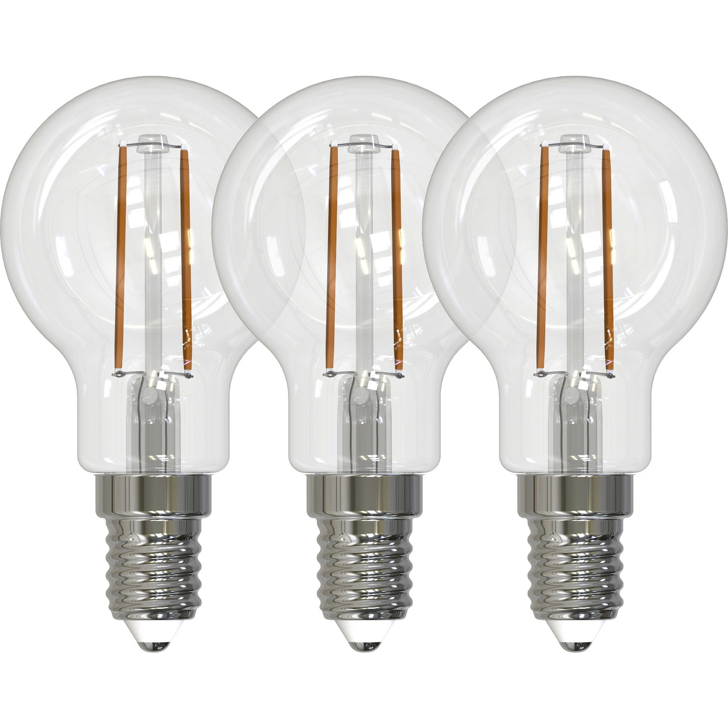 LED-Leuchtmittel »Retro HD«, 3er-Set, 2,5 W, E14, warmweiß