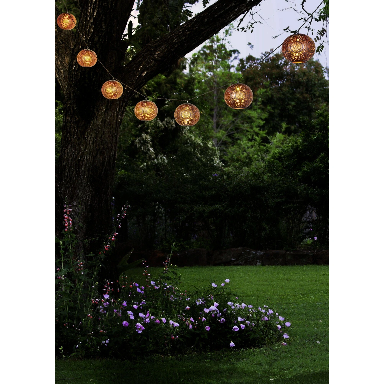 LED-Lichterkette »Bernike«, kupferfarben/goldfarben, Kabellänge: 4 m, inkl. Leuchtmittel