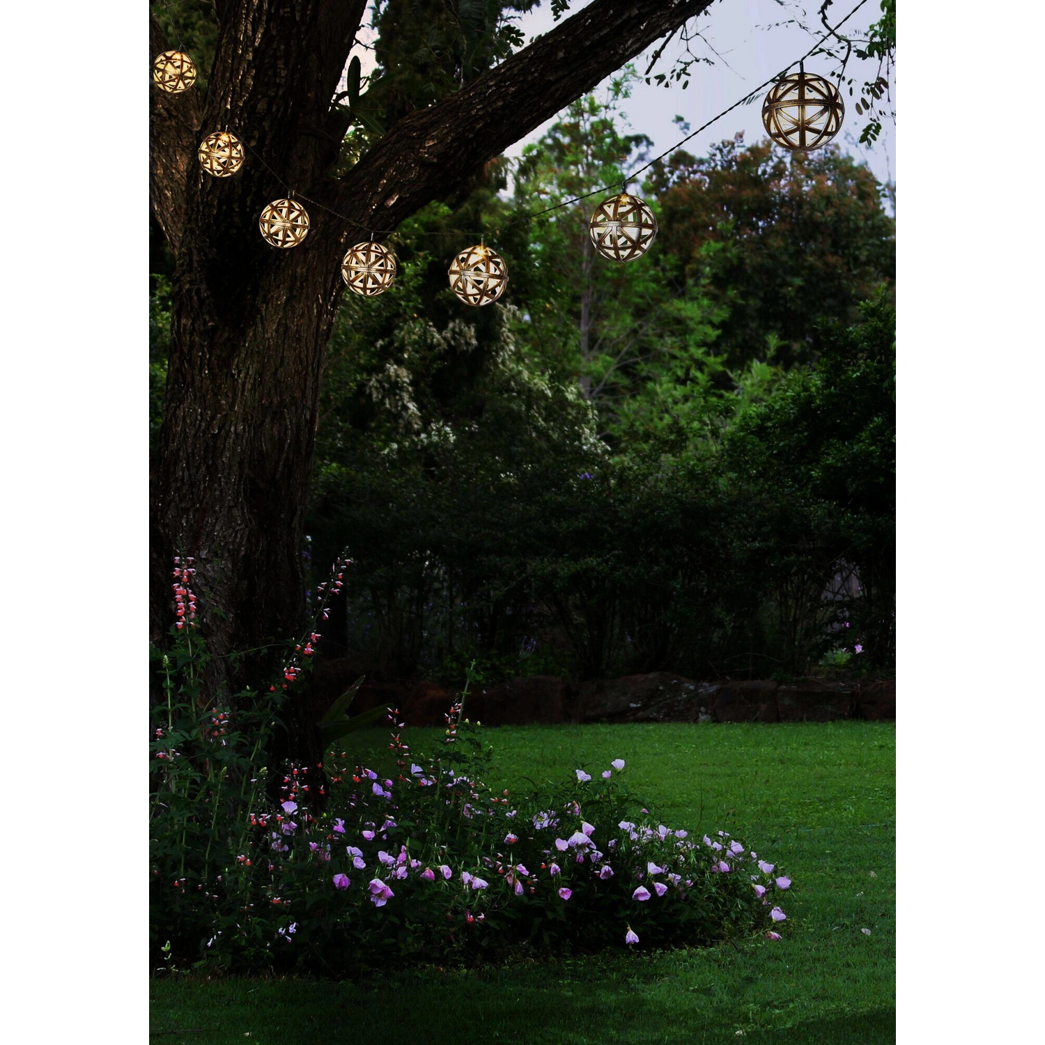 LED-Lichterkette »Bernike«, messingfarben/weiss, Kabellänge: 4 m, inkl. Leuchtmittel