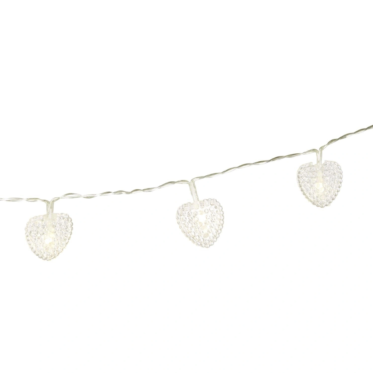 LED-Lichterkette »Herz«, 12 Lichter, warmweiß