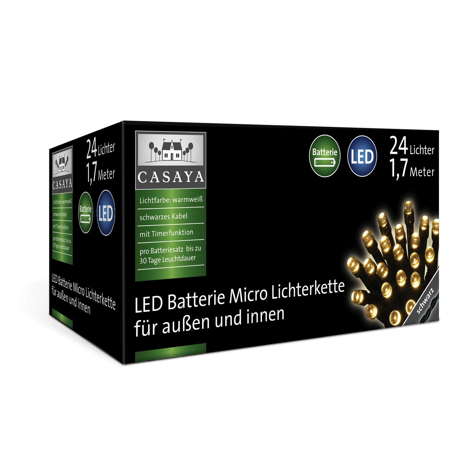 LED-Lichterkette »LED Micro«, 24 Lichter, warmweiß