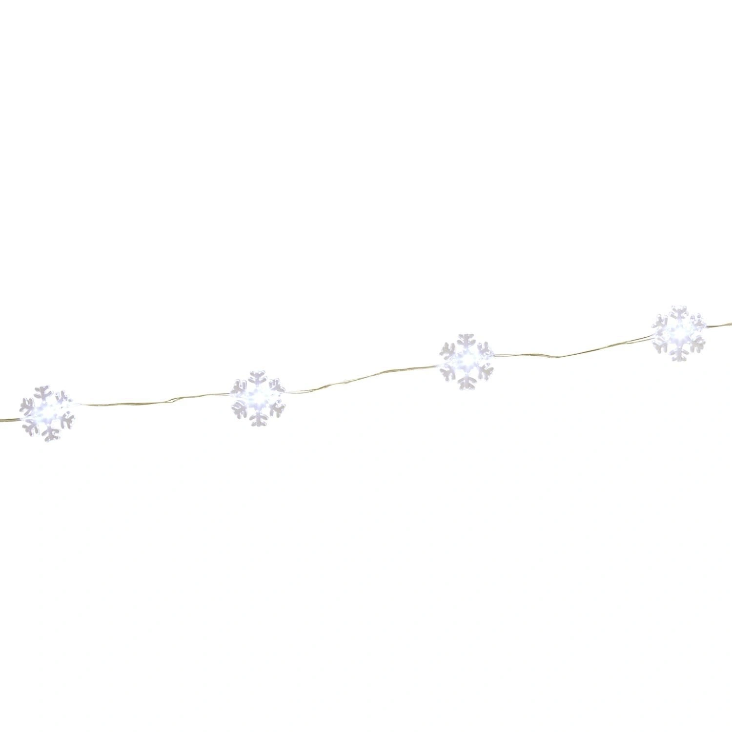 LED-Lichterkette »Micro-Schneeflocke«, 40 Lichter, kaltweiß
