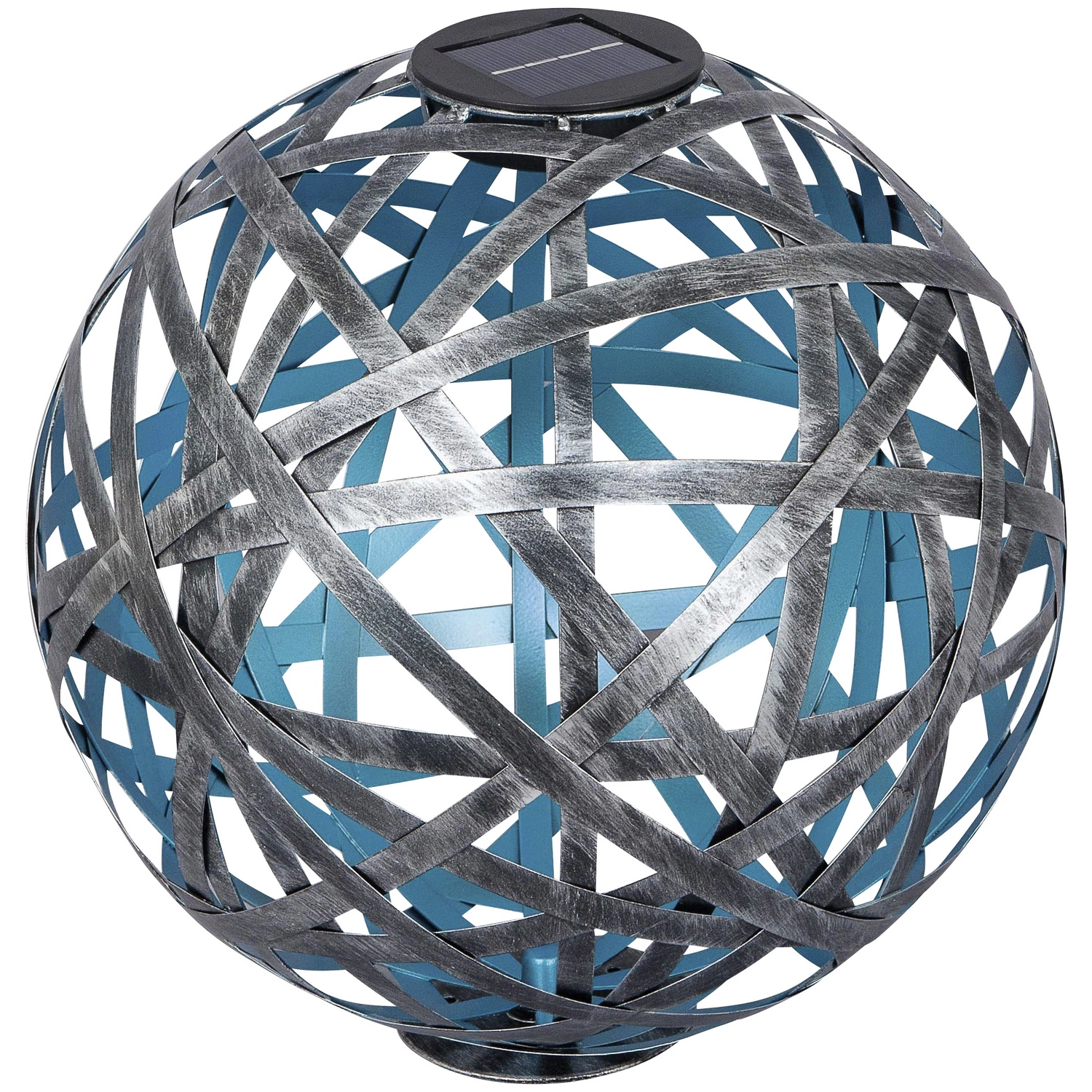 LED-Solarkugelleuchte »Bernike«, Ø: 30 cm, mit Erdspieß, silberfarben, IP44