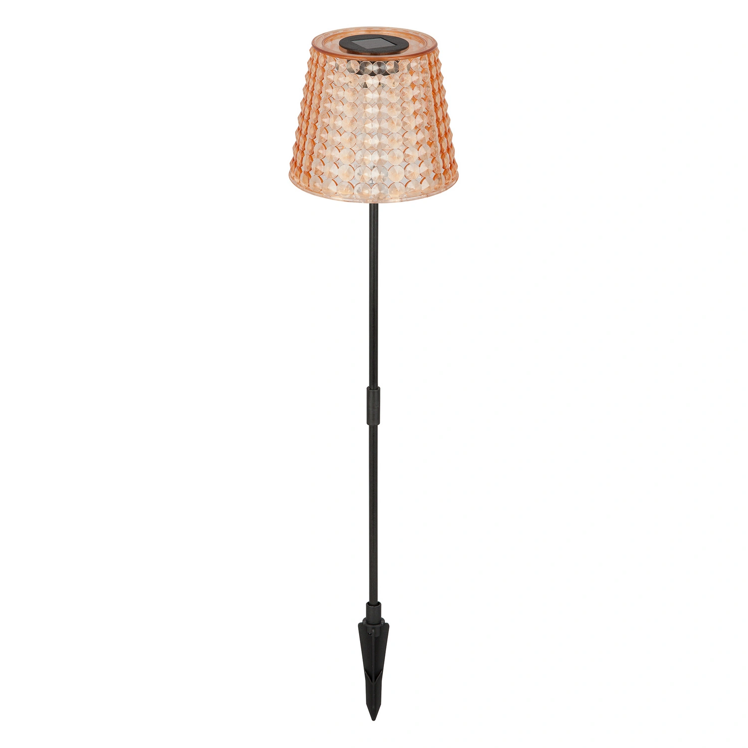 LED-Solarleuchte »Dalera«, ØxH:12,5 x 57,5 cm, bronzefarben, inkl. Dämmerungssensor