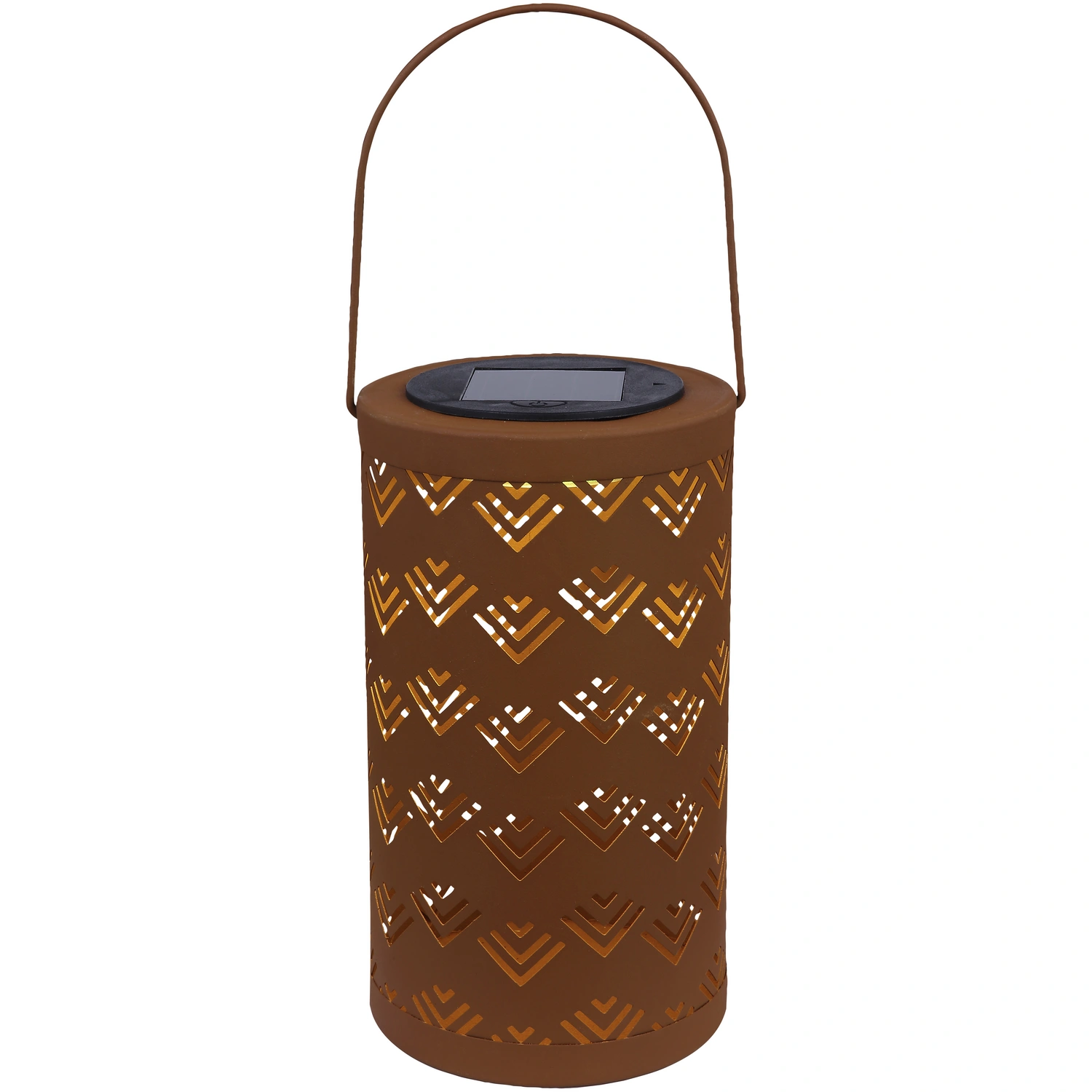 LED-Solarleuchte »Isalie«, ØxH: 11 x 19,5 cm, rostfarben, 3000 K, Metall