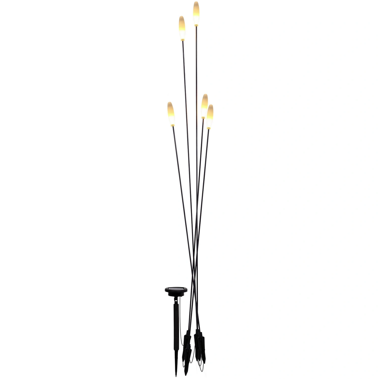 LED-Solarleuchte »Marawi«, 5er-Set, IP44, schwarz, warmweiß
