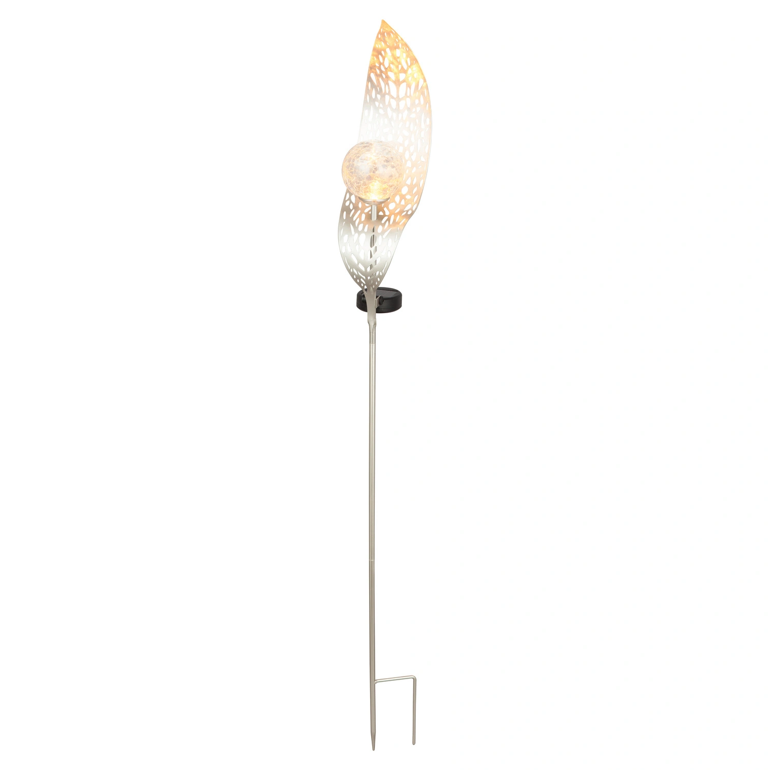 LED-Solarleuchte »Svante«, IP44, H: 103 cm, silberfarben