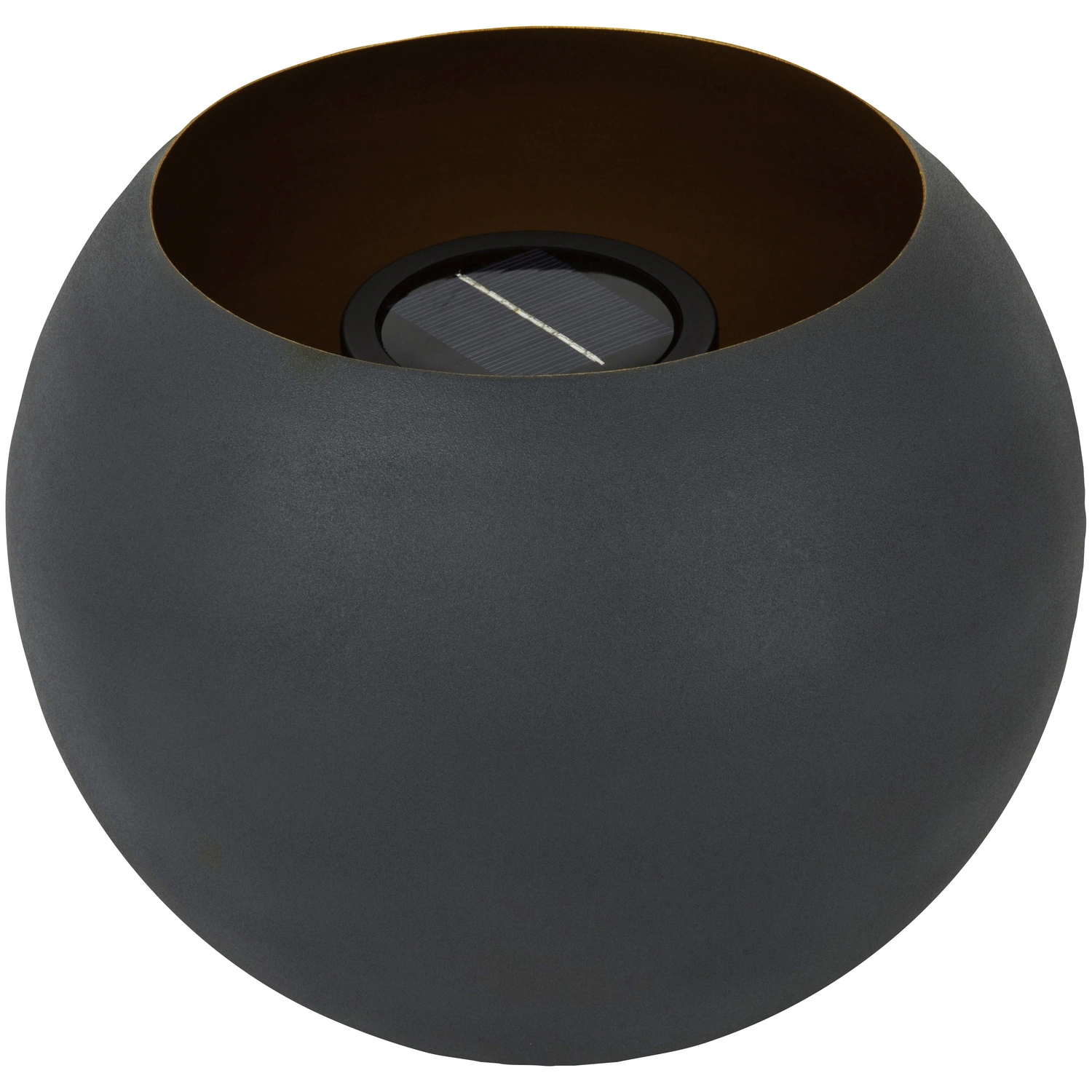 LED-Solarleuchte »TIMEA«, Ø: 25 cm, dunkelgrau, Flammeneffekt