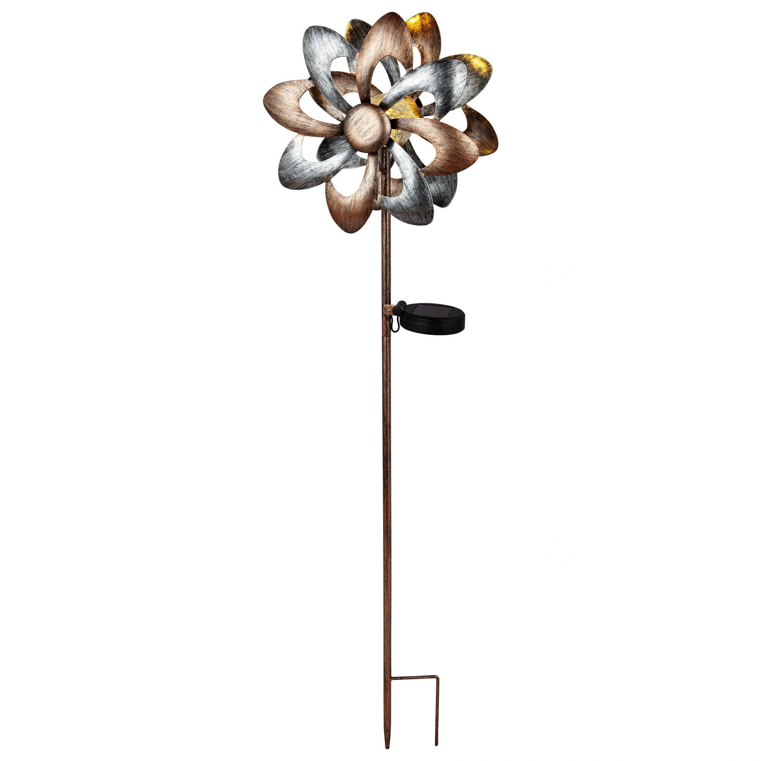 LED-Solarwindspiel »Makati«, BxHxT: 23 x 92 x 12,5 cm, 3000 K, rostfarben, IP44