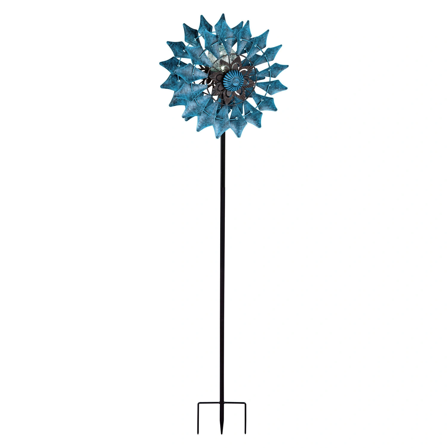 LED-Solarwindspiel »Makati«, H: 123 cm, 5000 K, IP44, blau