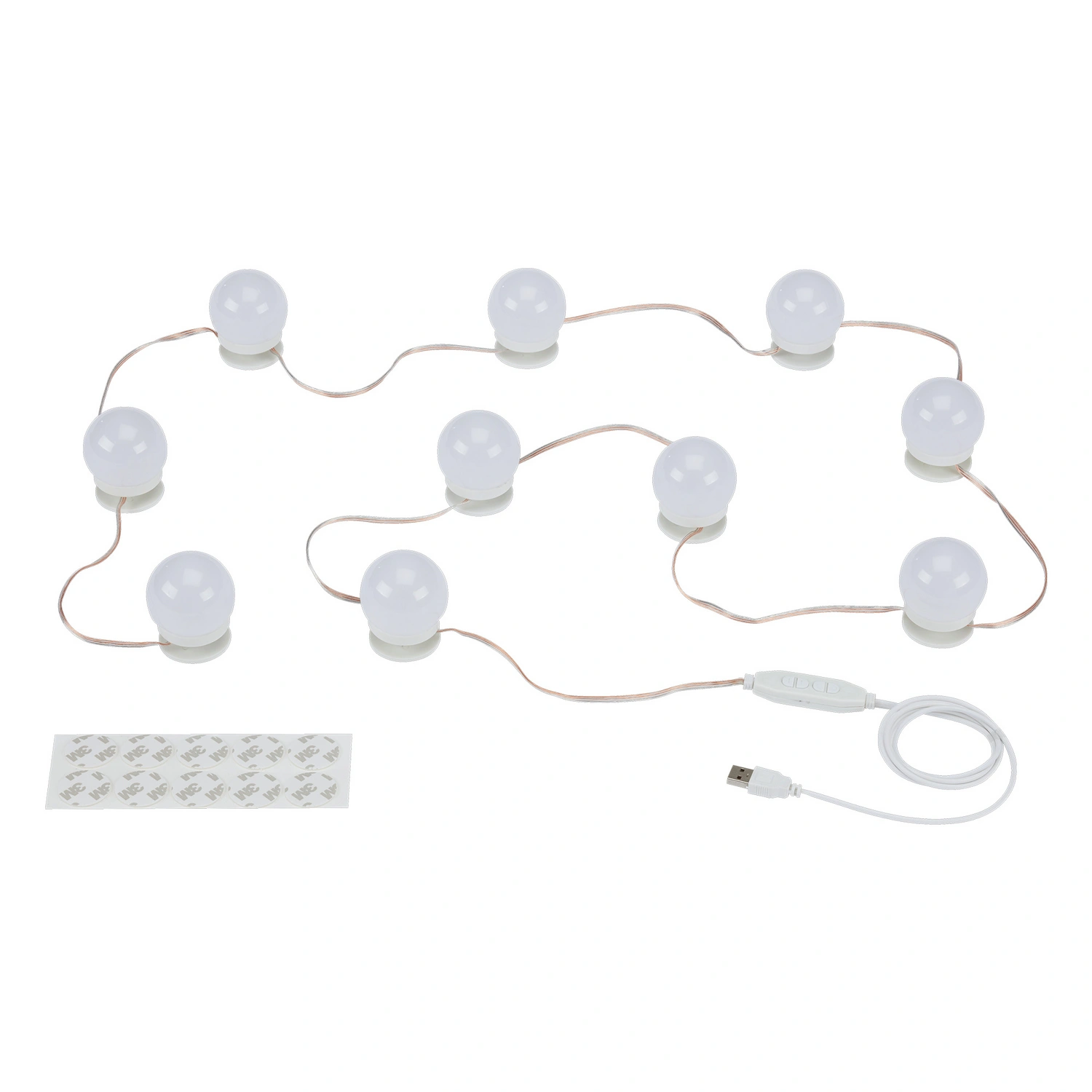 LED-Spiegelleuchte »HOLLYWOOD«, ø: 5 cm, 6 W, 5 V