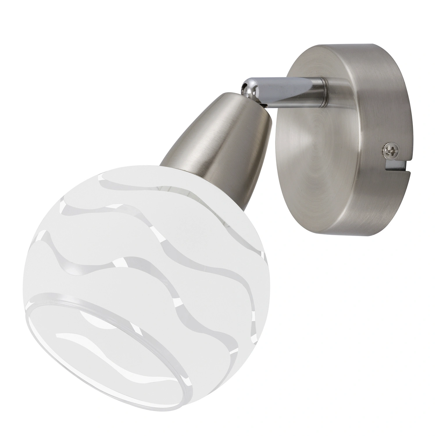 LED-Wandleuchte »VIOLA«, Länge: 28,5 cm, Höhe: 10,5 cm, nickelfarben matt