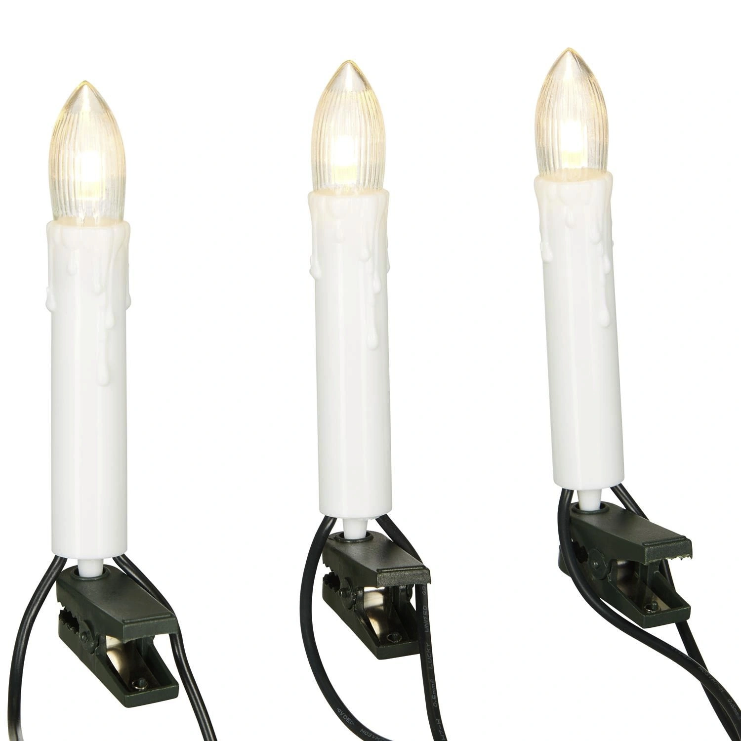 LED-Weihnachtsbaumkerzen, 16 Lichter, warmweiß