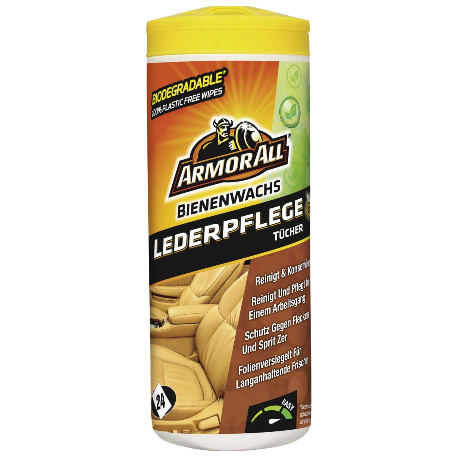 Lederpflege-Tücher, für Lederflächen im Auto