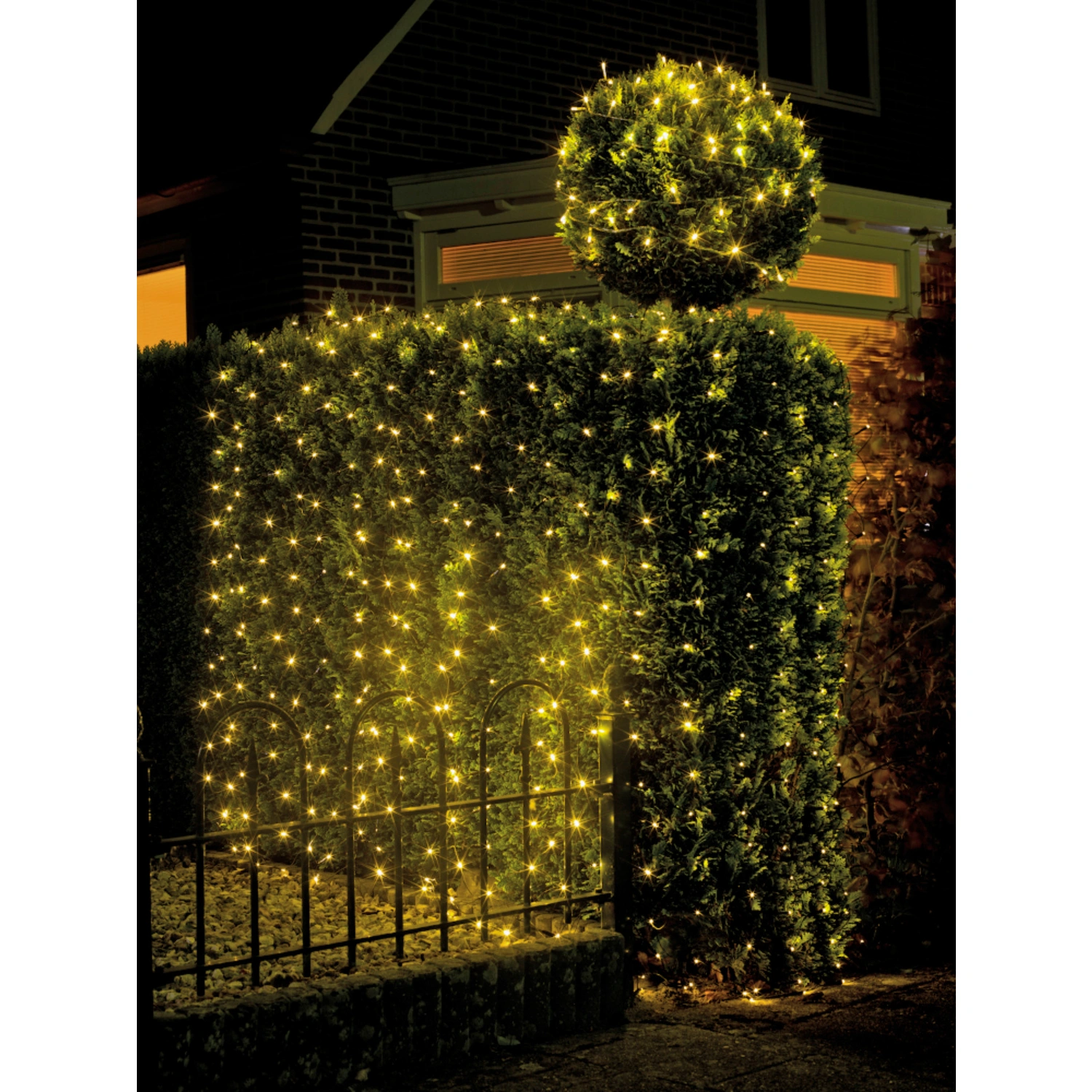Lichternetz, 32 Lichter, warmweiß