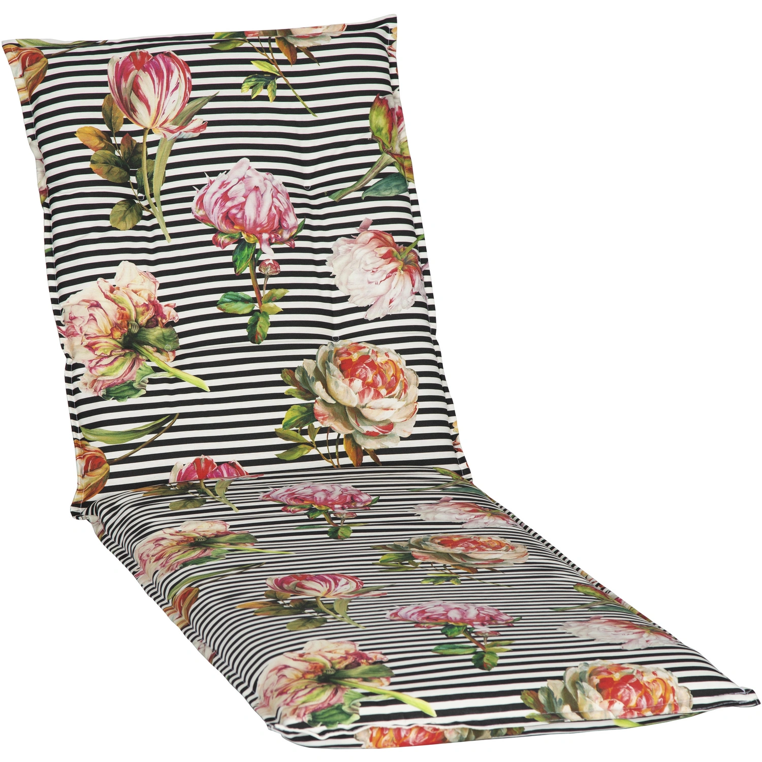 Liegenauflage »Turin«, rosé/pink, Blumen, BxL: 58 x 191 cm