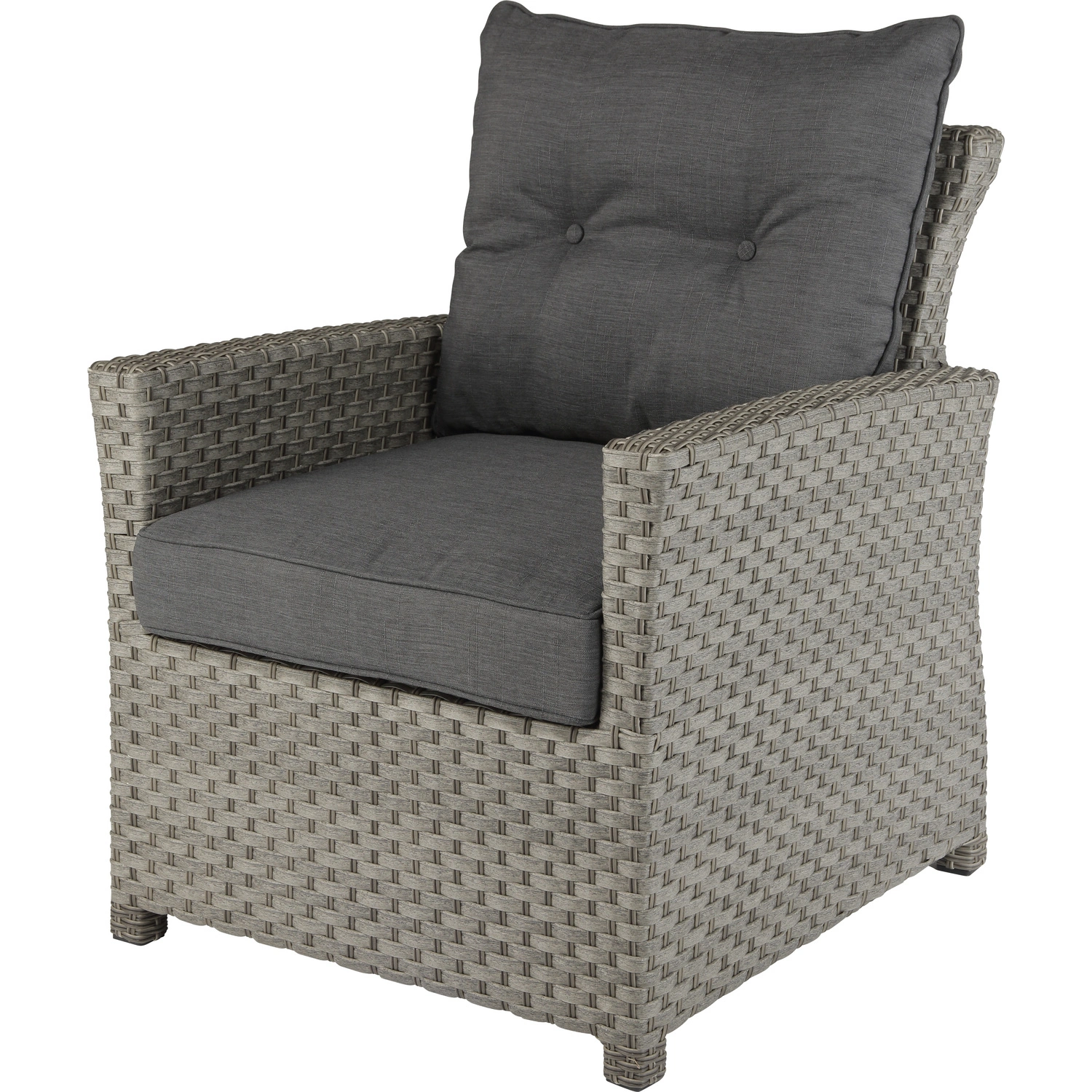 Loungesessel, Aluminium/Polyrattan, Lounge-Sessel Stück