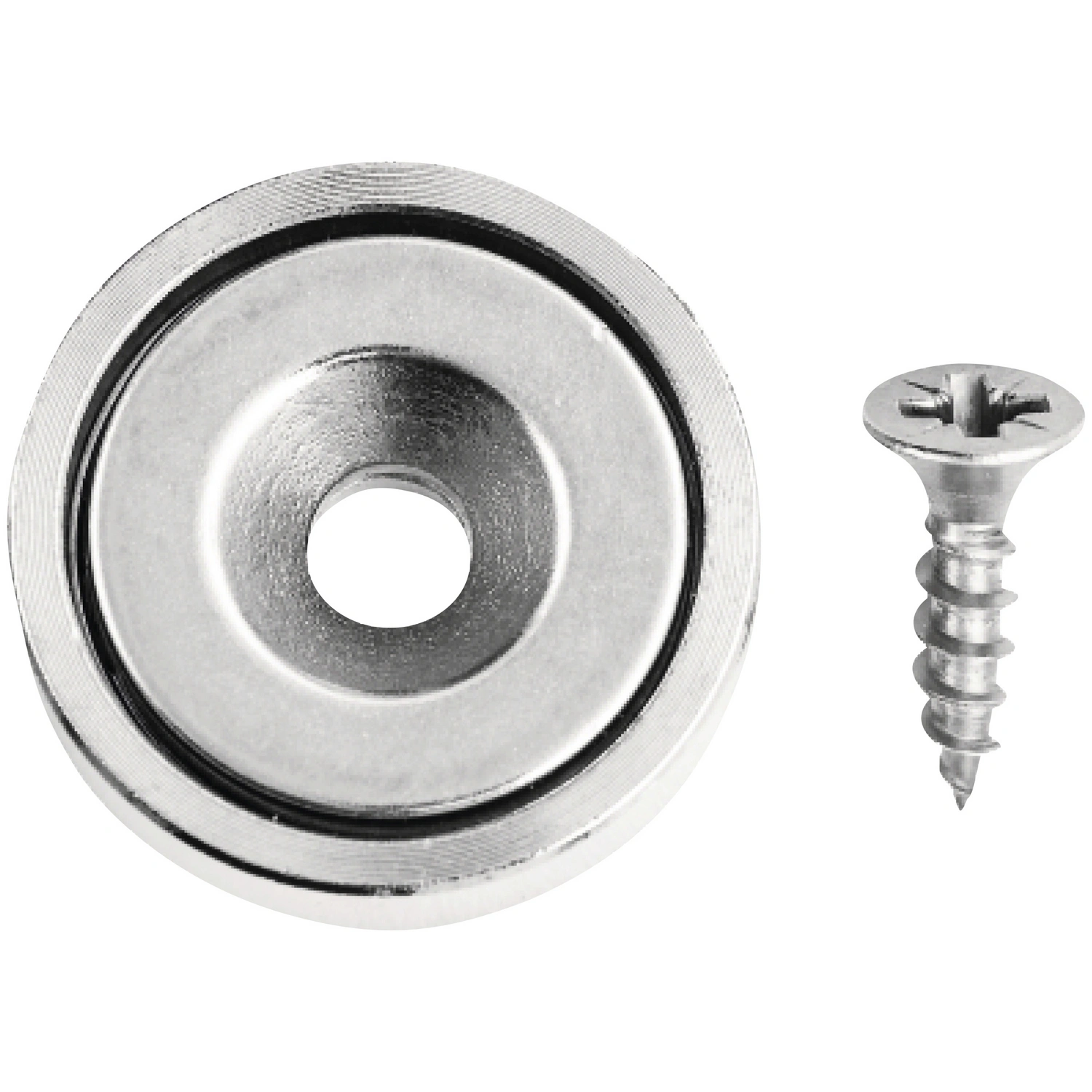 Magnet, silberfarben, 1 Stück