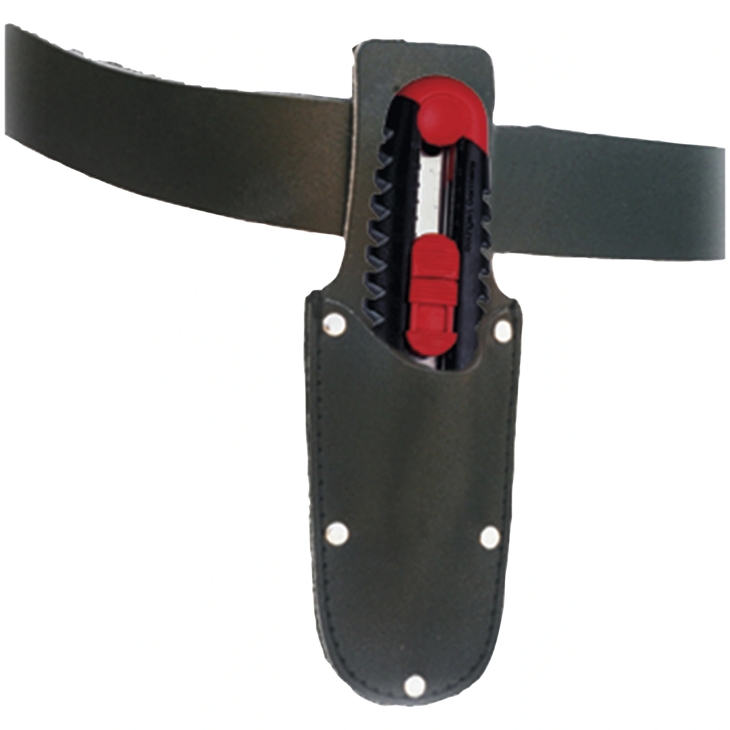 Messerscheide, für Aufbewahrung von Messern, Leder, schwarz