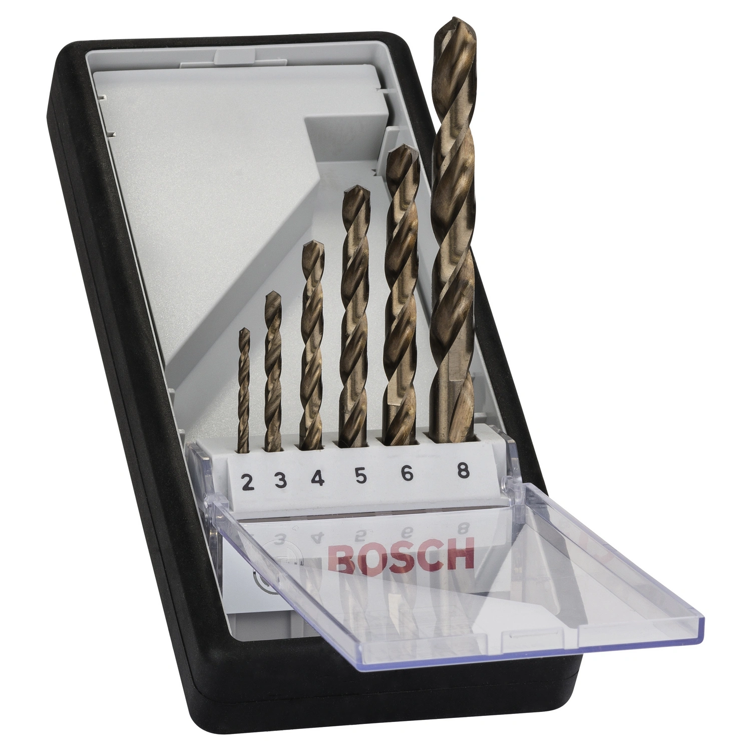 Metallbohrer-Set, Robust Line, HSS-Co, 2–8 mm, 6-teilig
