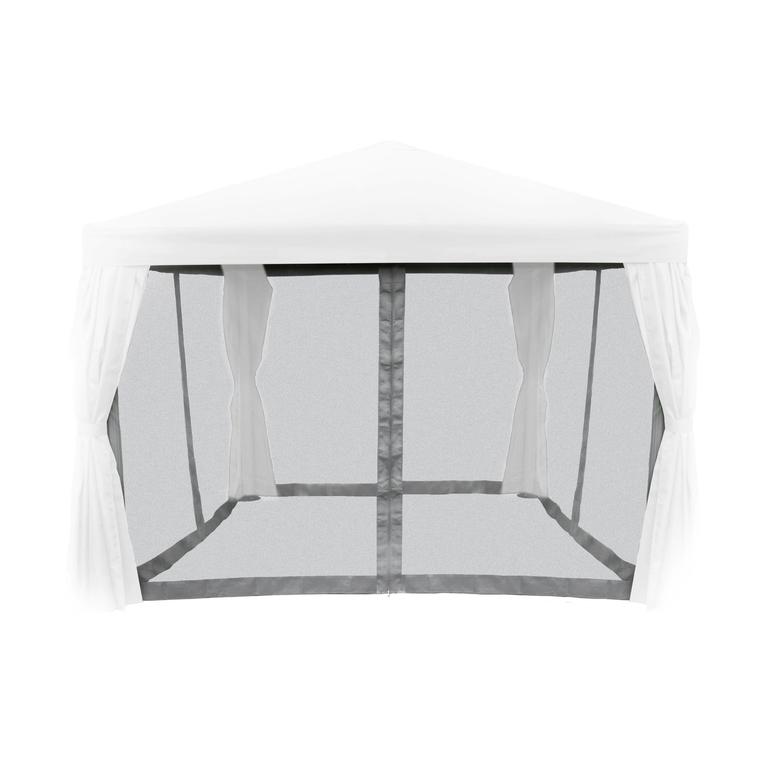 Moskitonetz-Set, Breite: 293 cm, Polyester, hellgrau