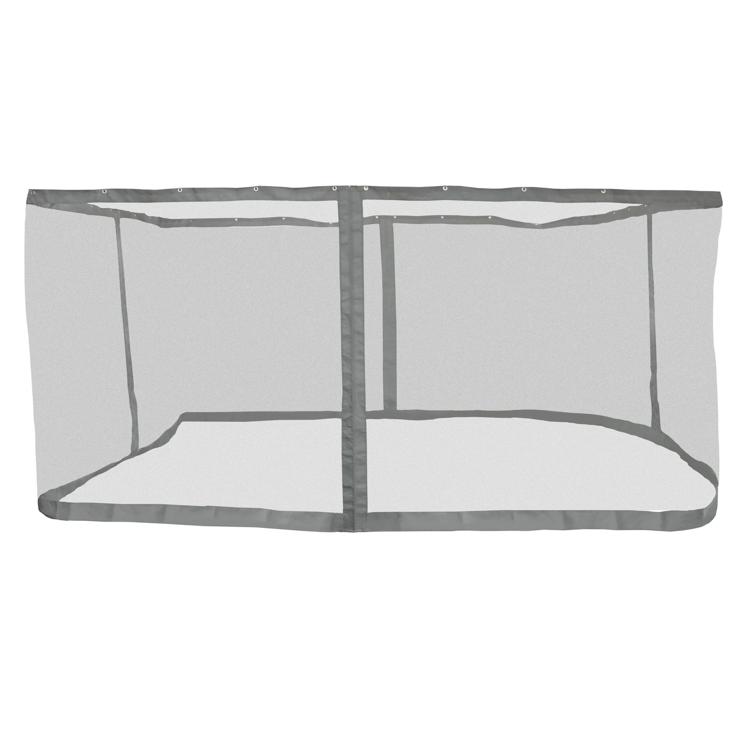 Moskitonetz-Set, Breite: 344 cm, Polyester, hellgrau