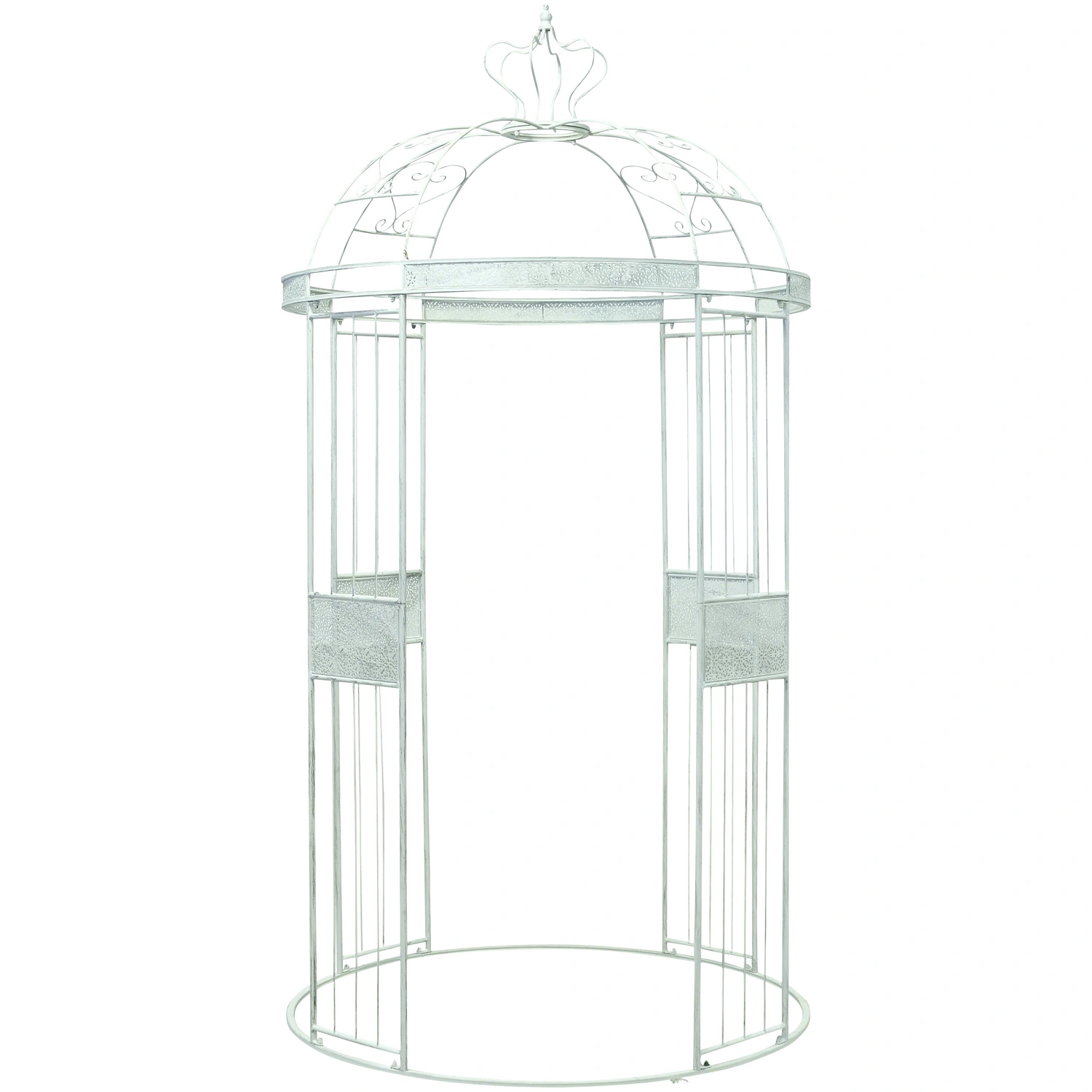Pavillon »Lilli«, Eisen, hellgrau