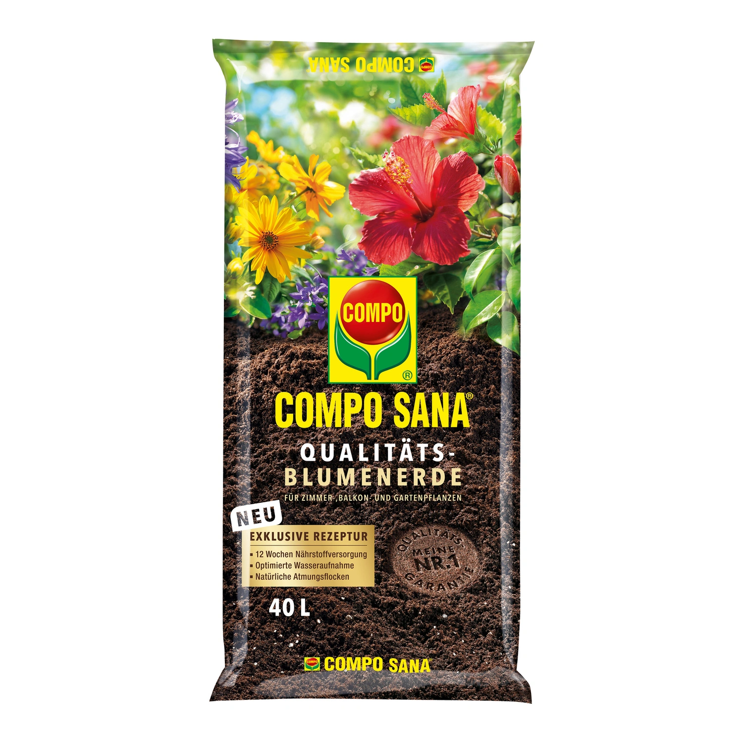 Pflanzenerde, 40 l, geeignet für: Blumen