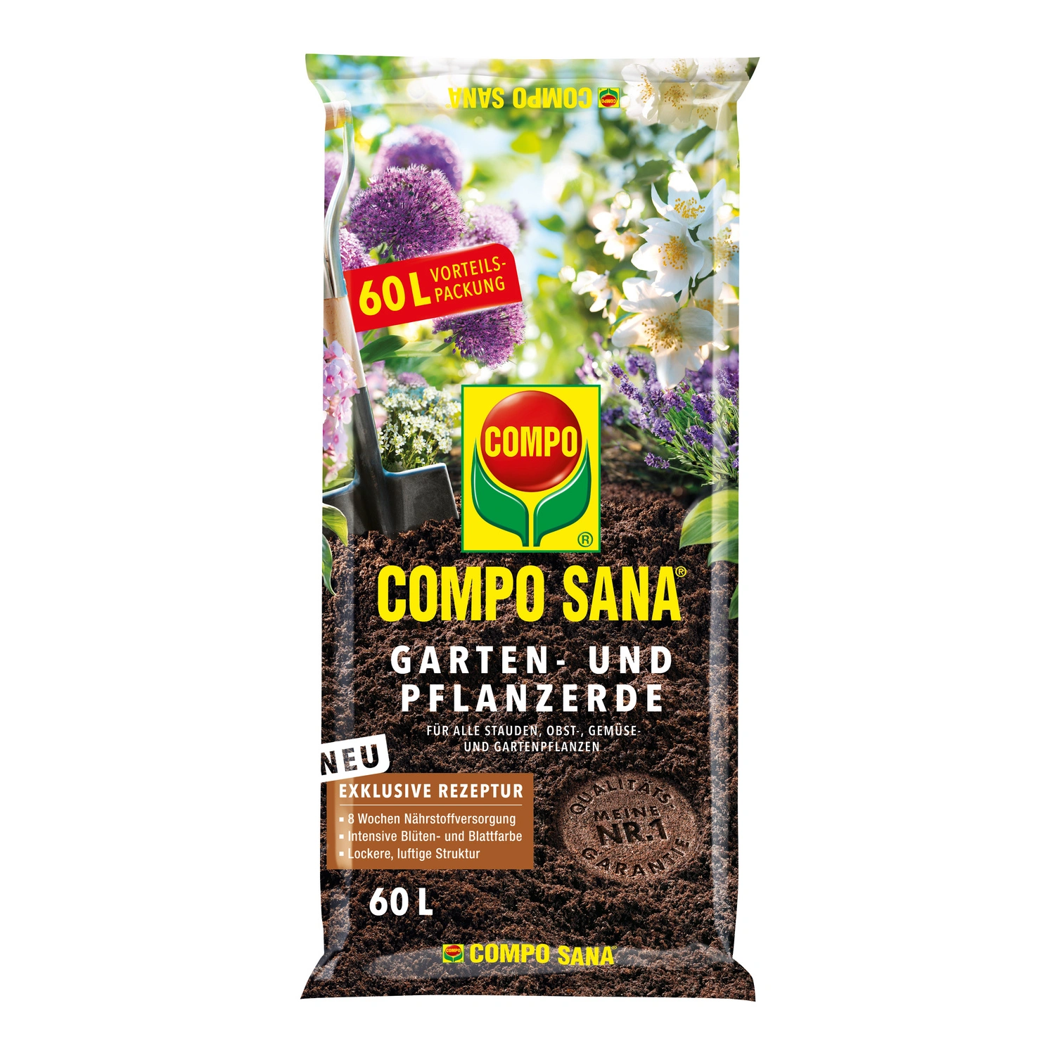 Pflanzerde »COMPO SANA®«, für Gartenpflanzen im Boden oder in Kübeln