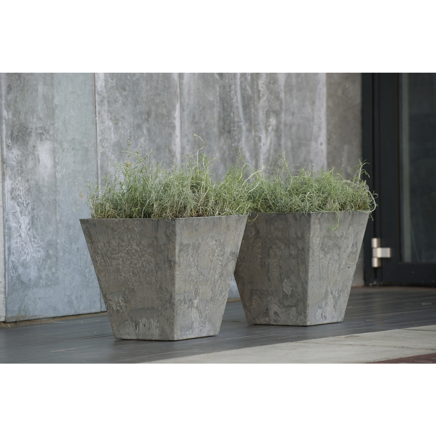Pflanztopf »Artstone«, Breite: 15 cm, grau, Kunststoff