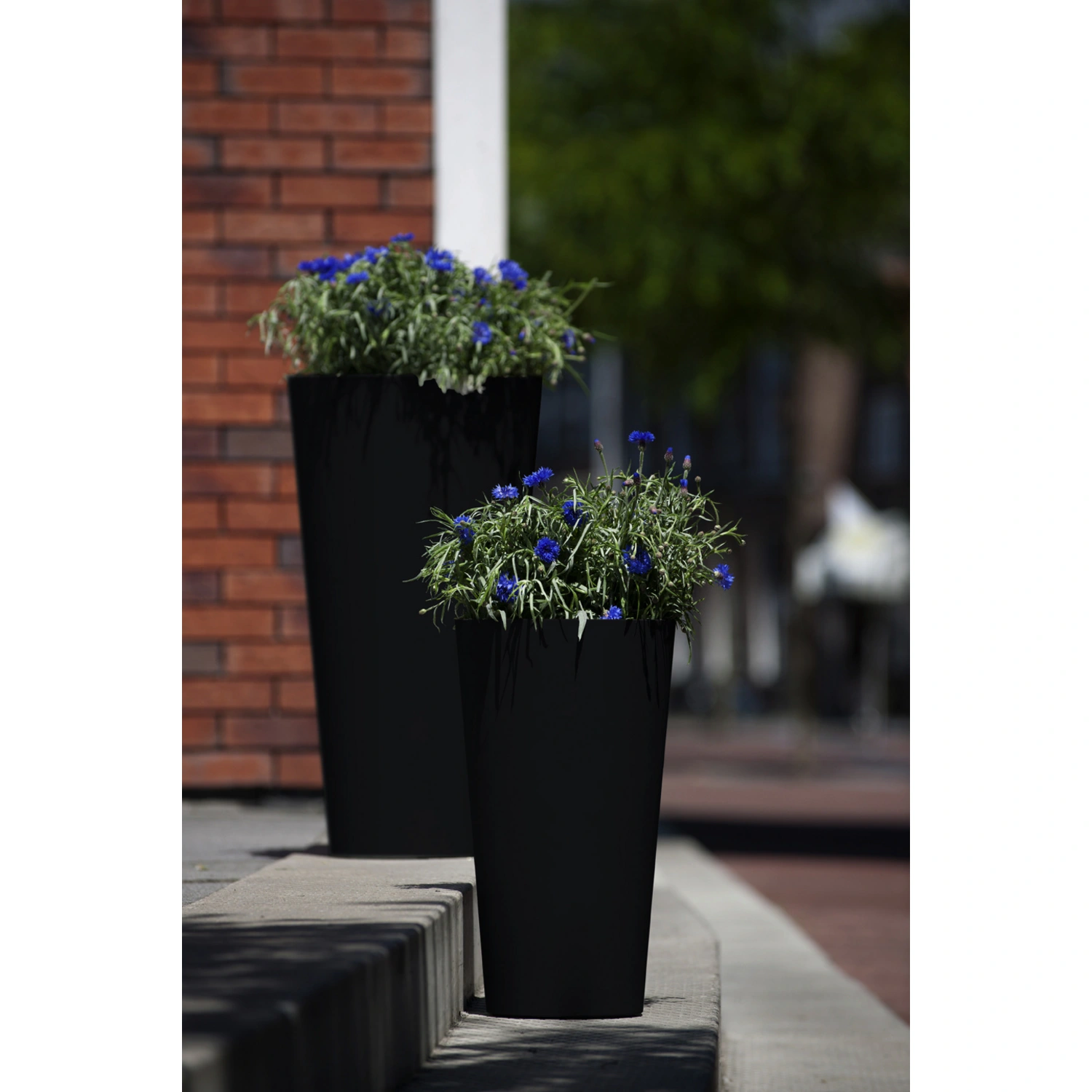Pflanztopf »Artstone«, Breite: 26 cm, schwarz, Kunststoff