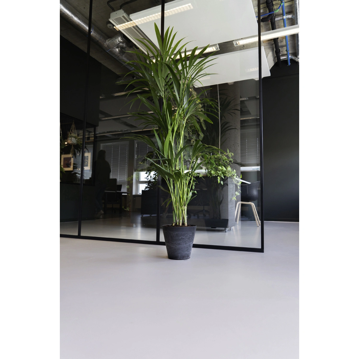 Pflanztopf »Artstone«, Breite: 32 cm, grau, Kunststoff