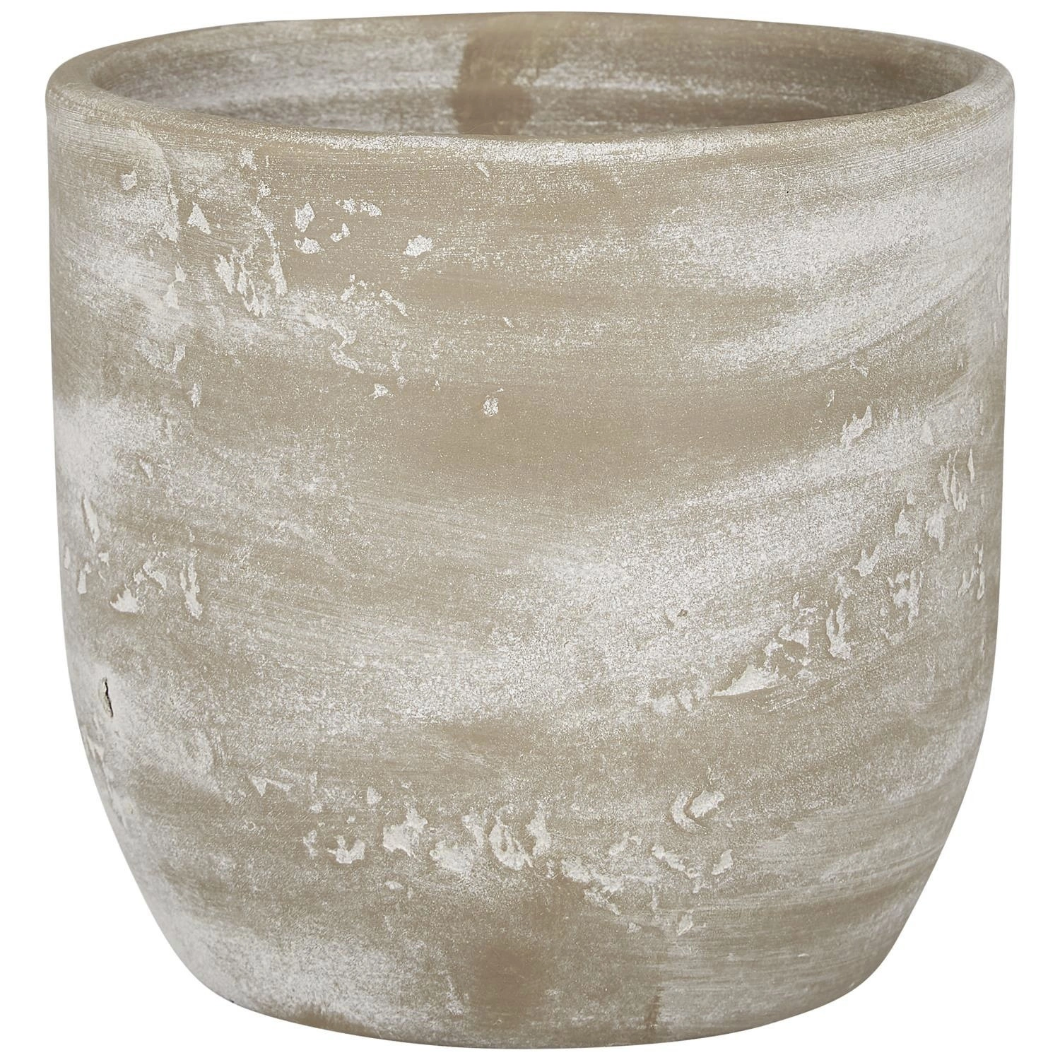 Pflanztopf, Höhe: 15 cm, braun, Keramik