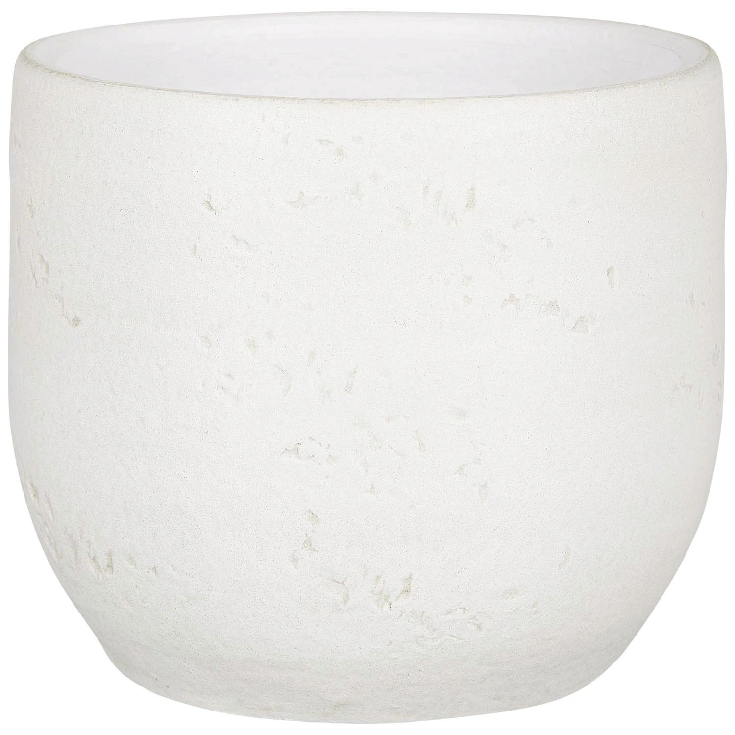 Pflanztopf, Höhe: 15 cm, creme, Keramik