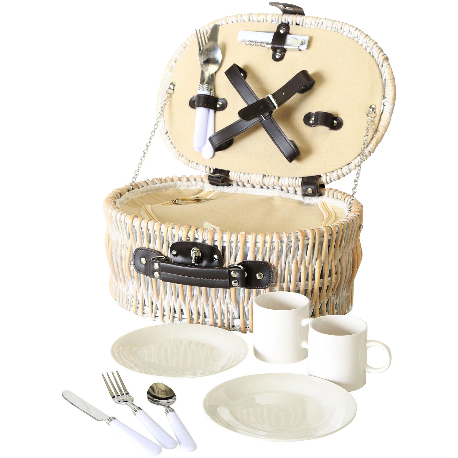 Picknickkorb »Ariege«, Weide, beige