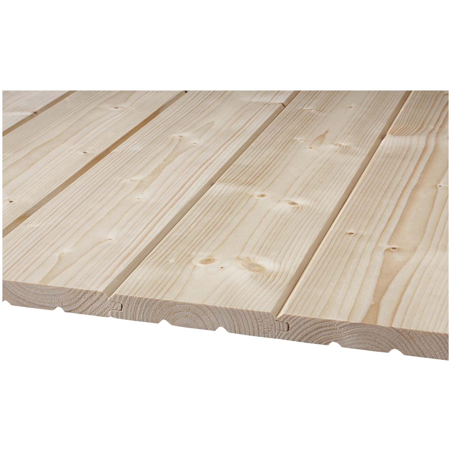 Profilbrett, Fichte / Tanne, BxH: 12,1 x 200 cm, Stärke: 19 mm