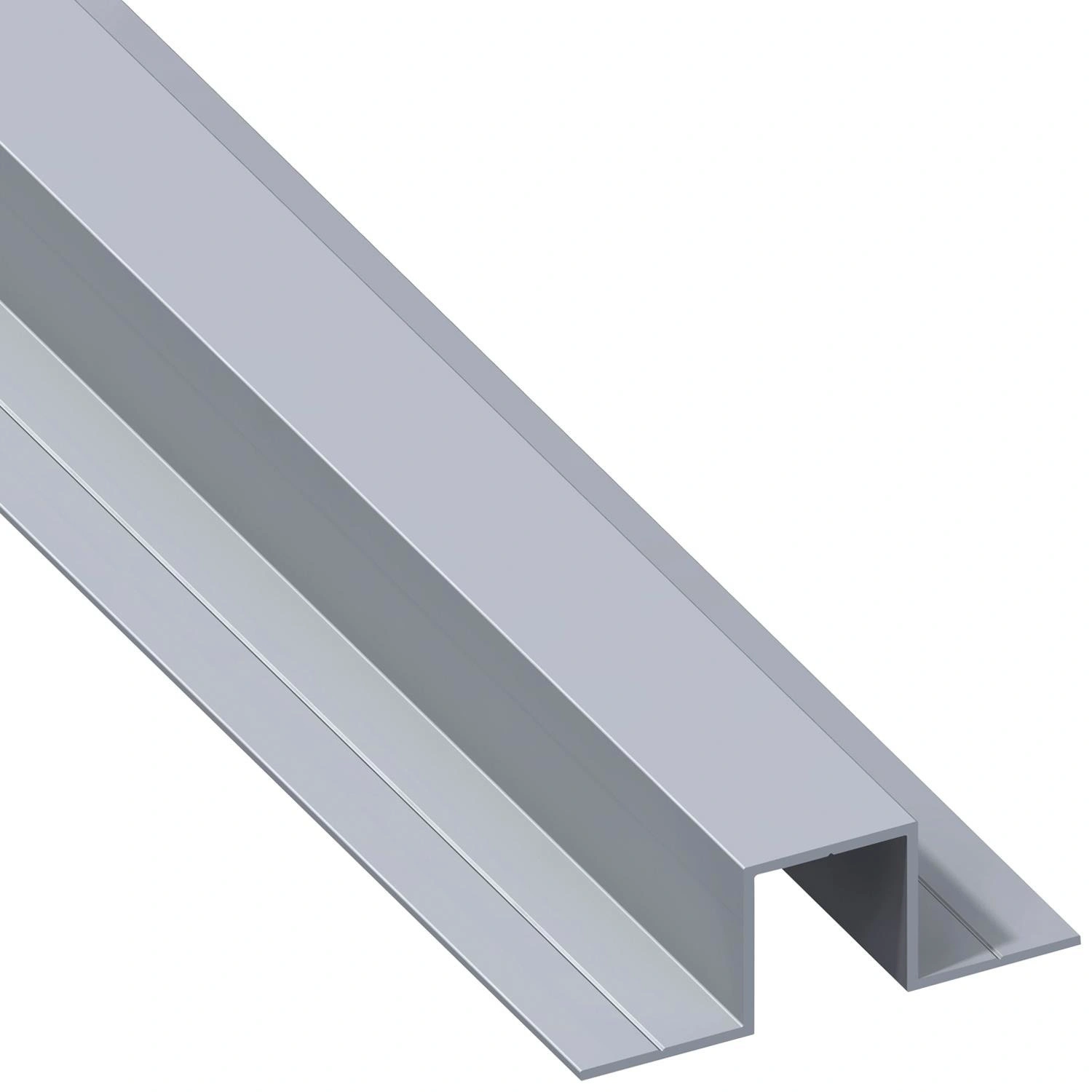 Quadrat-U-Profil, Aluminium, BxHxL: 67,5 mm x 23,5 mm x 1000 mm