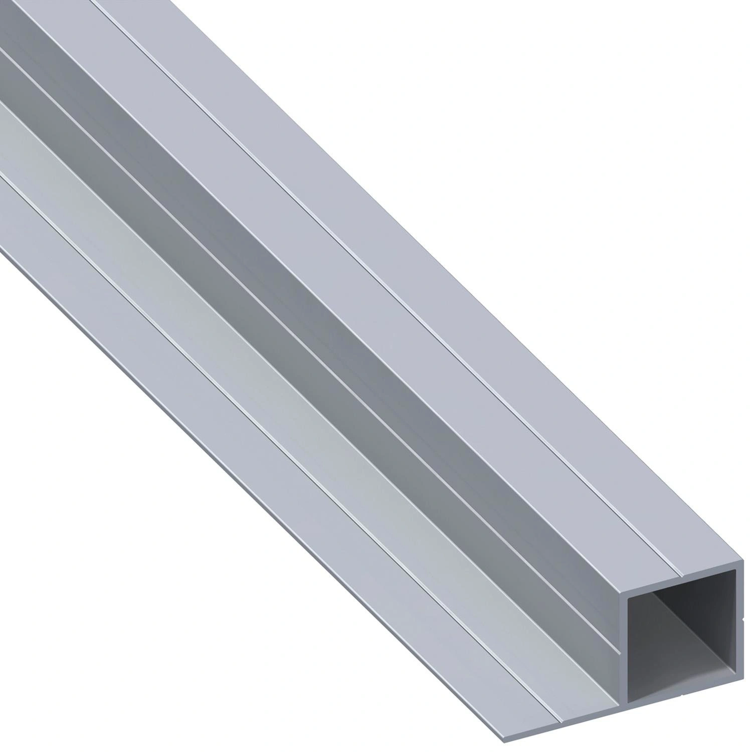 Quadratrohr »Combitech®«, BxHxL: 29,5 x 15,5 x 1000 mm, silberfarben