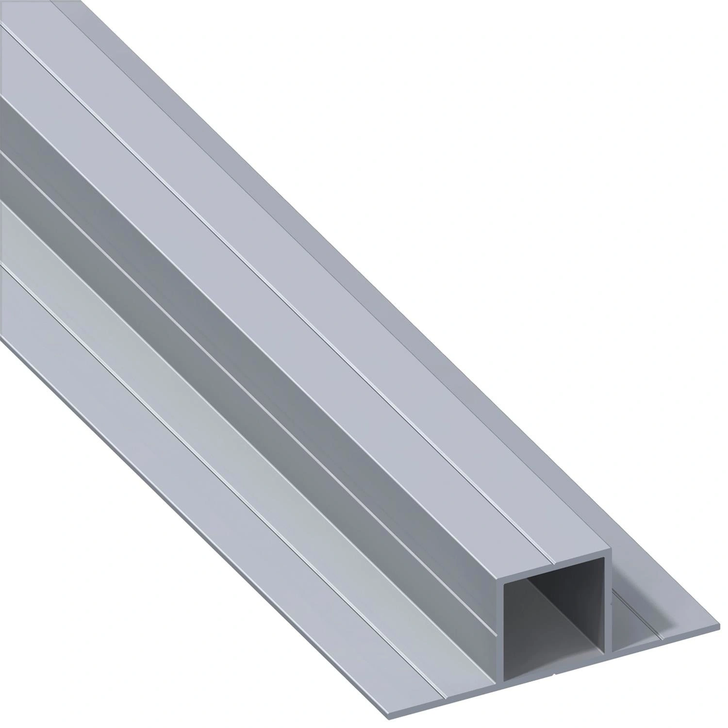 Quadratrohr »Combitech®«, BxHxL: 67,5 x 23,5 x 1000 mm, silberfarben