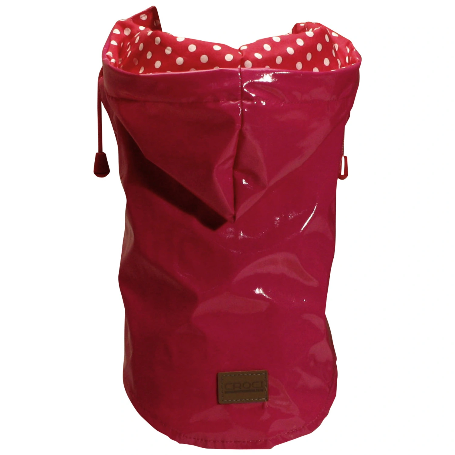 Regenmantel, für Hunde, rot, mit Gummiband