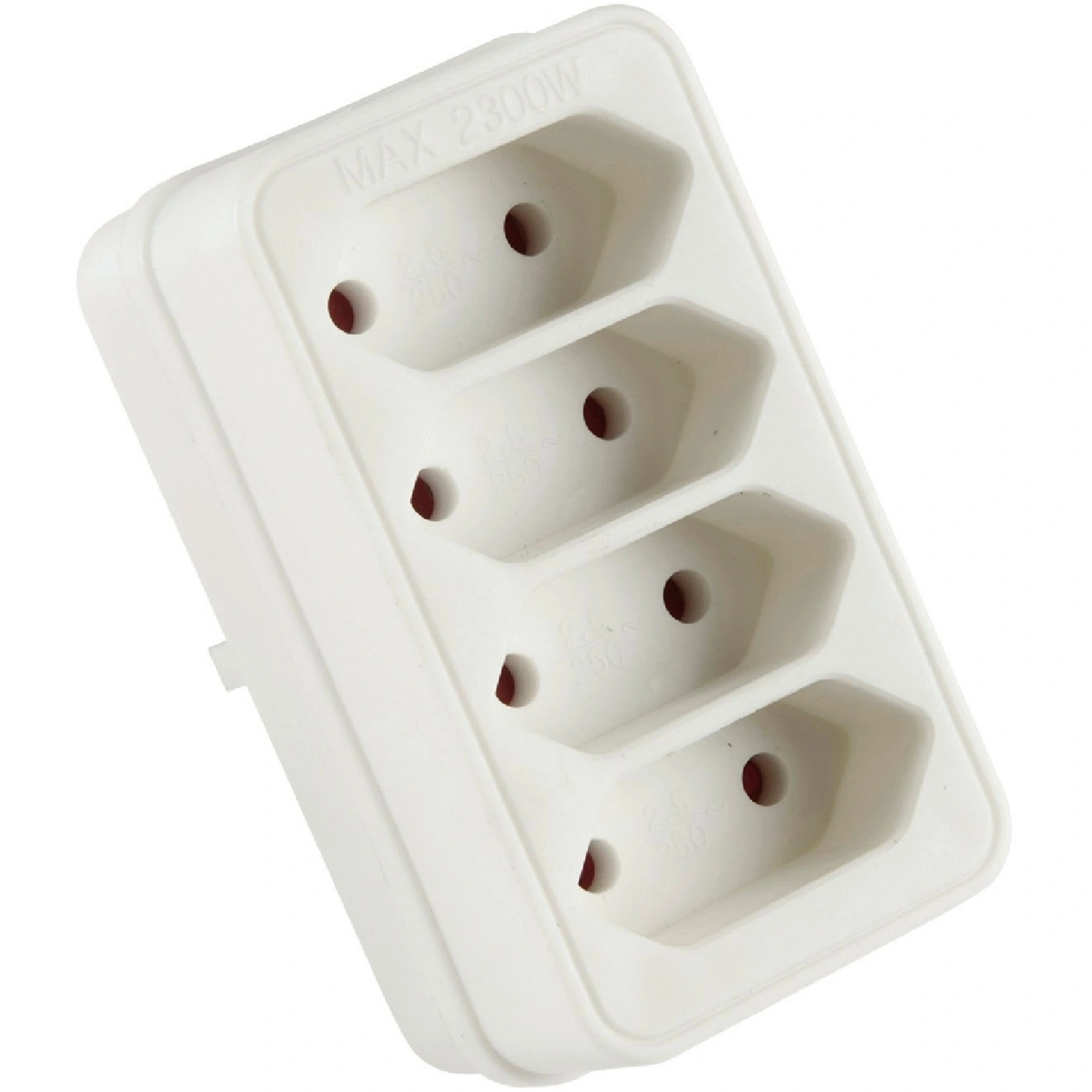 Reiseadapter, weiß, BxHxT: x 5 x 7,5 cm, für Innen