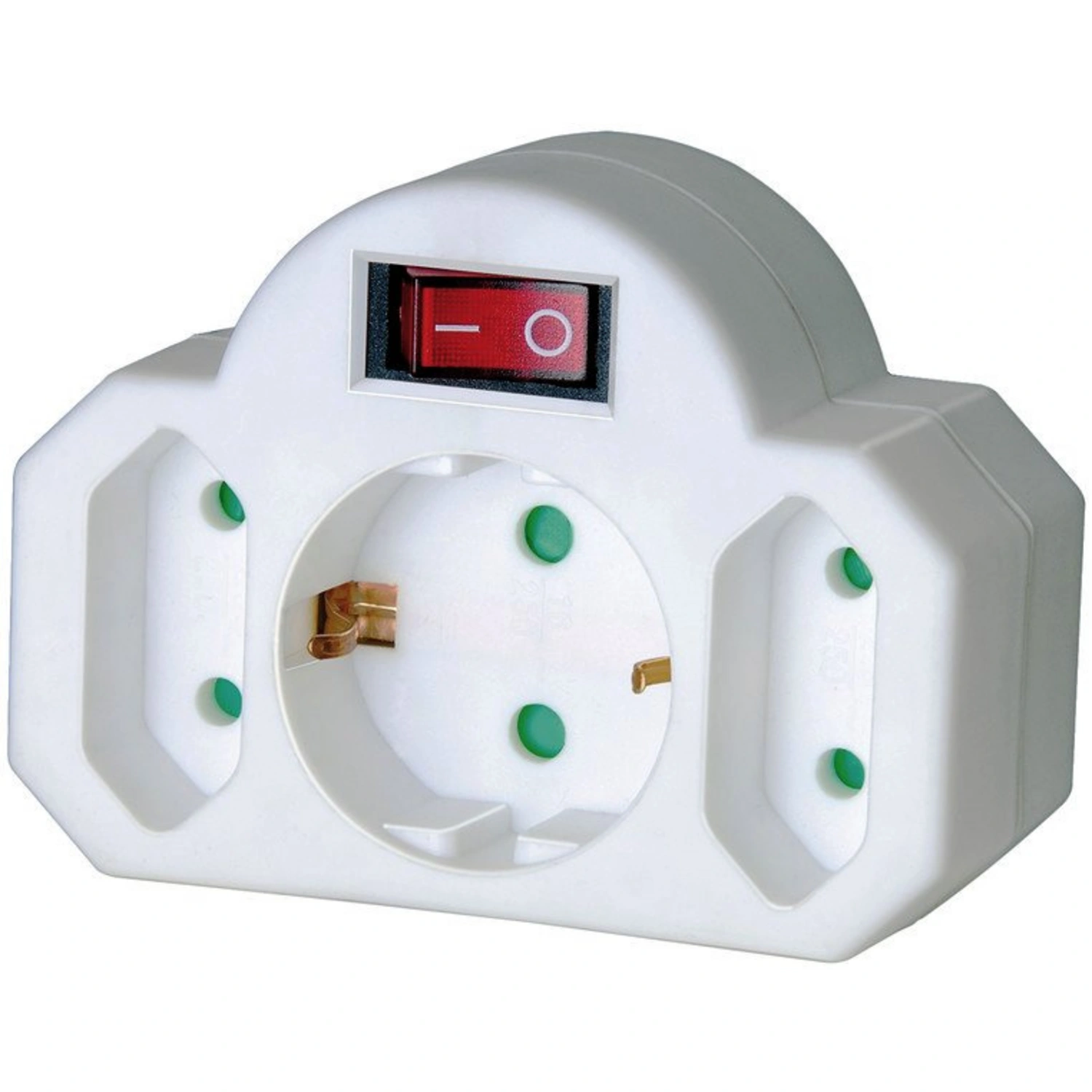 Reiseadapter, weiß, BxHxT: x 8,5 x 7 cm, für Innen