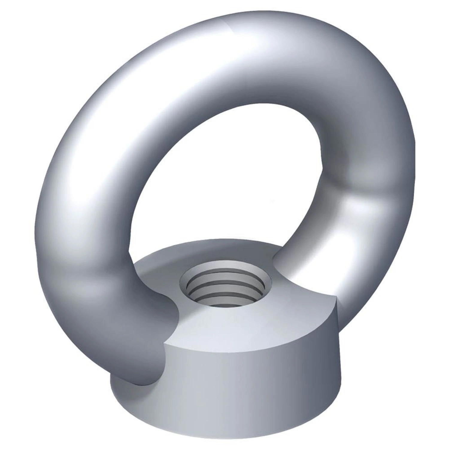 Ringmutter, M8, Silber, Stahl