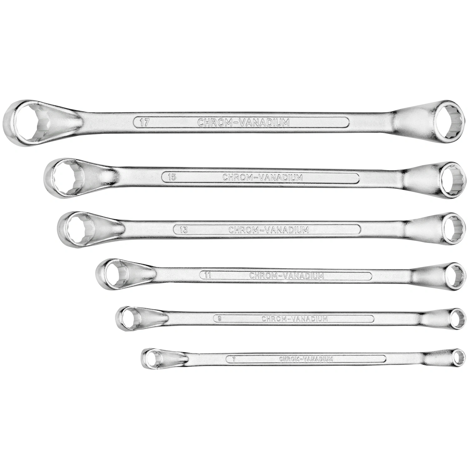 Ringschlüsselsatz, 6-tlg. Set, 6 – 17 mm