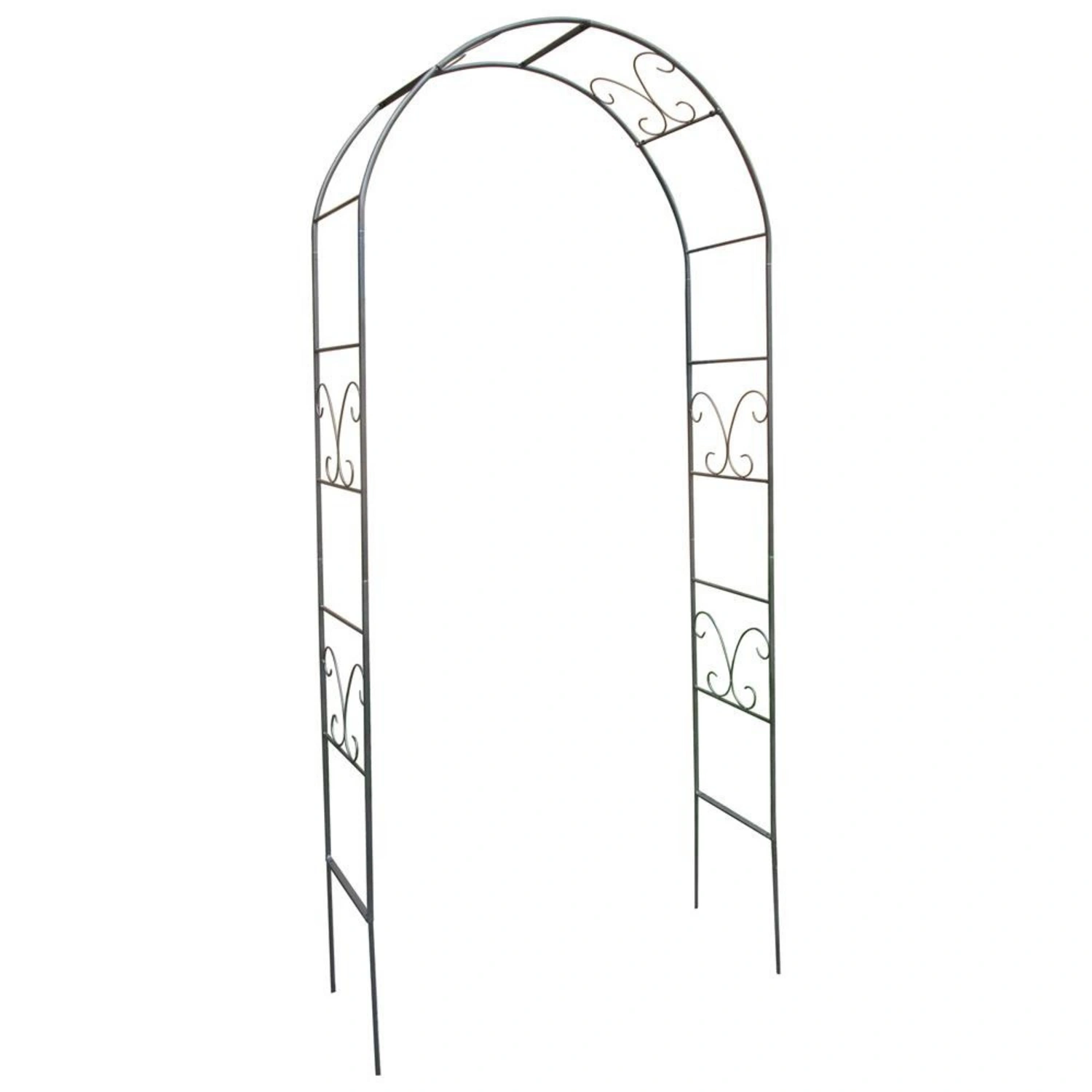Rosenbogen Ricarda Metall dunkelgrau 106 x 240 x 36 cm
