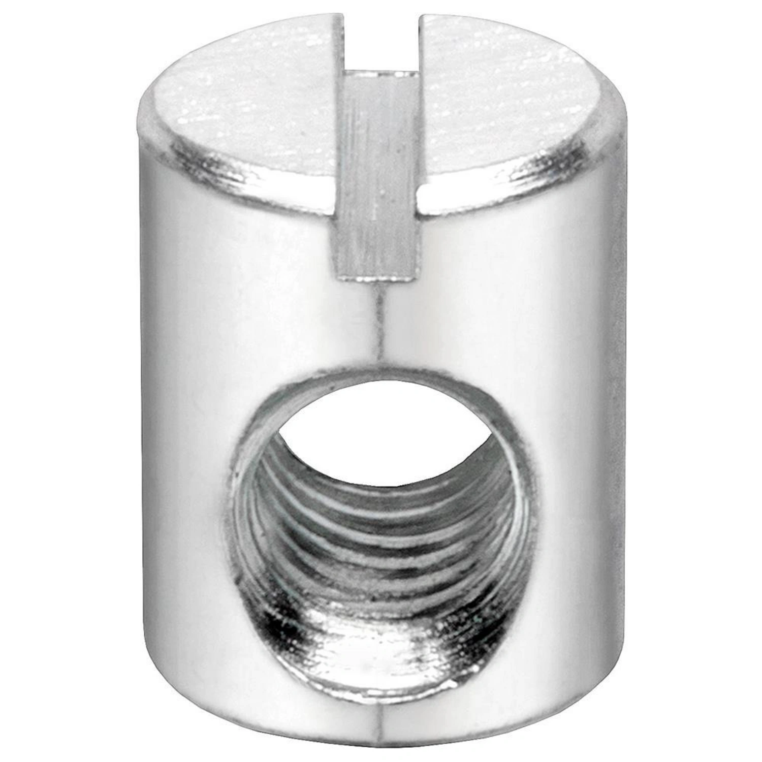 Rundmuttern, M6 / 10 x 12,5 x 7,5 mm, Silber, Stahl