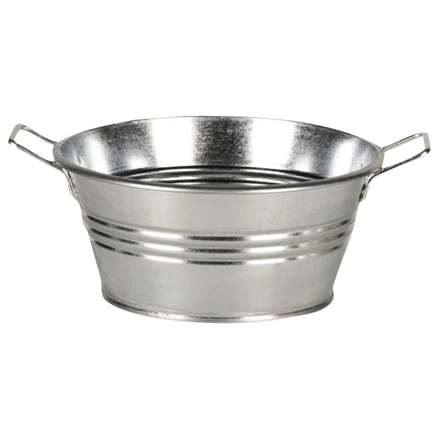Schale »Zinkartikel«, Zink, silber-Metallic, rund