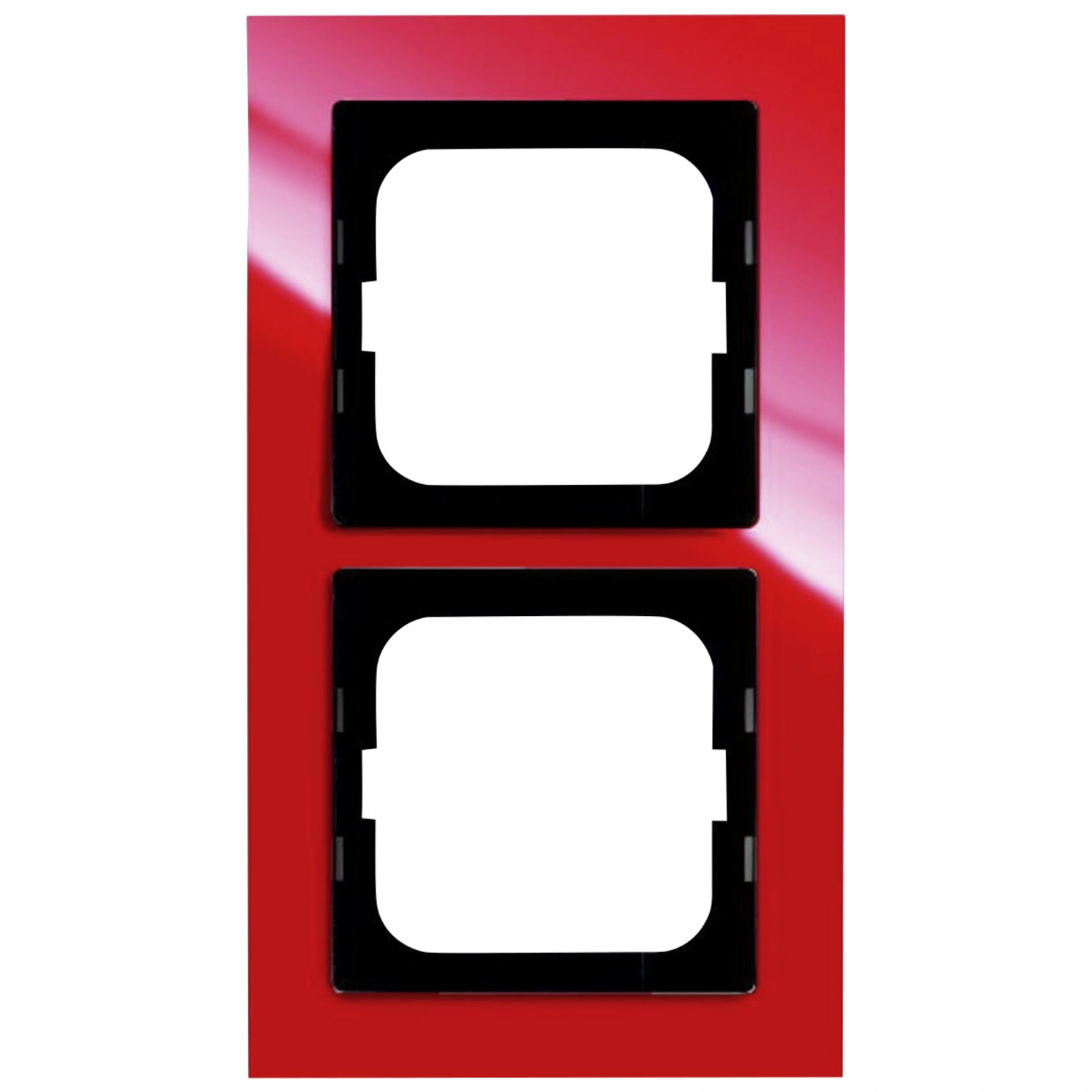 Schalterrahmen »Axcent«, eckig, 2-fach, rot
