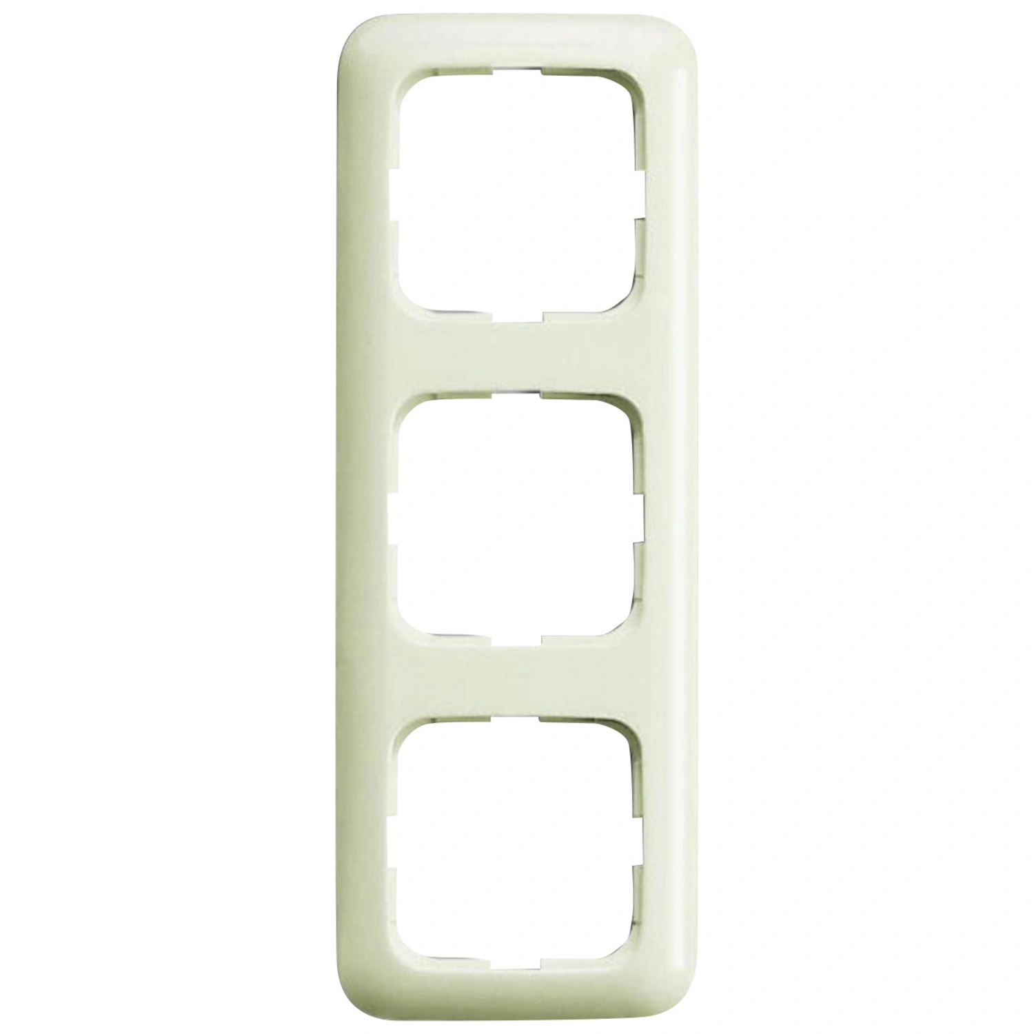 Schalterrahmen »Duro 2000«, rund, 3-fach, weiß