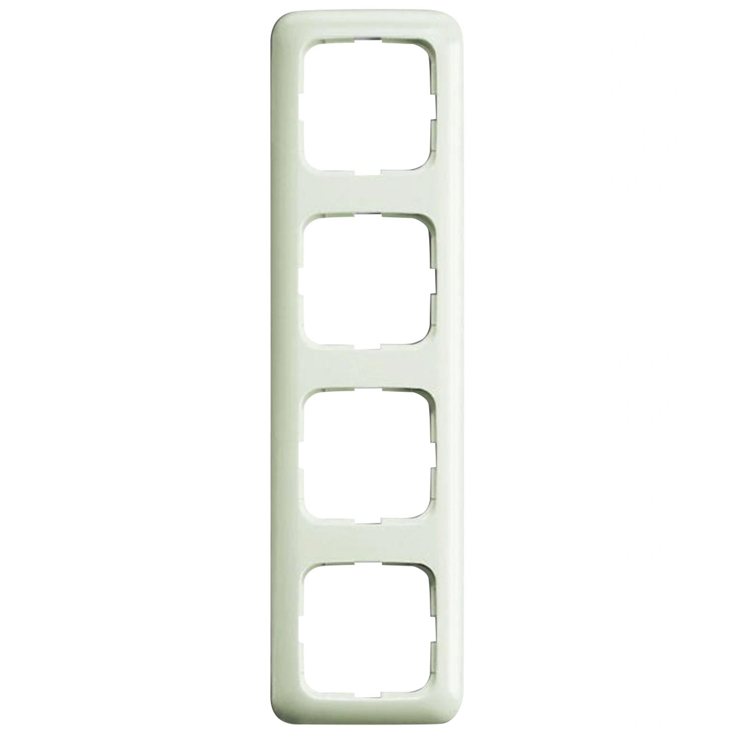 Schalterrahmen »Duro 2000«, rund, 4-fach, weiß